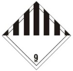simbolo Classe 9 ADR: materie ed oggetti pericolosi diversi